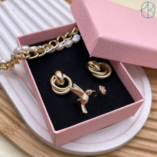 Коробка Розовый черная подложка 9*7*3см