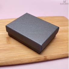 Коробка Серая ромбик 9х7х3 см