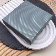 Коробка Серая точки 9x9x3 см