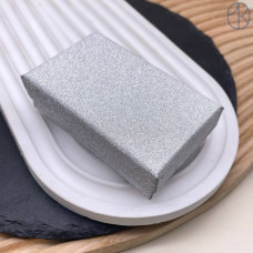 Коробка Серебро блестки 8х5х2 см