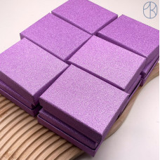 Коробка Сиреневая блестки 9x7x3 см упаковка 12 шт.