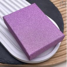 Коробка Сиреневая блестки 9x7x3 см