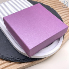 Коробка Сиреневая перламутровая 9x9x3 см
