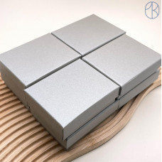 Коробка Светло-серая фактурная сетка 9x7x3 см упаковка 12 шт.
