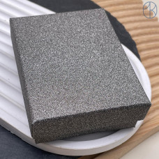 Коробка Темно-серая блестки 9x7x3 см