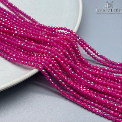 Корунд (рубин) тонированный микроогранка 3 мм