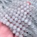 Кошачий глаз (стекло) серо-белый 8 мм