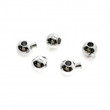 Кримпы One Touch шар 3,5 мм, цвет серебро уп.10шт