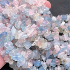 Крошка Берилл ширина бусин ~ 7-11 мм