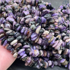 Крошка Чароит ширина бусин ~ 8-10 мм