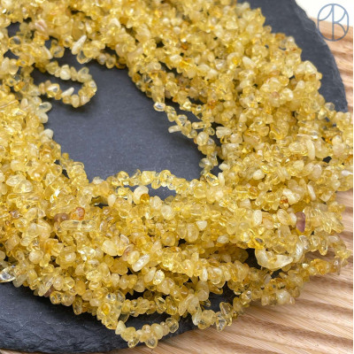 Крошка Цитрин ширина бусин ~ 5-7 мм