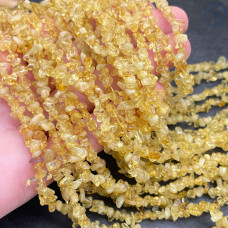 Крошка Цитрин ширина бусин ~ 5-7 мм