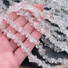 Крошка Горный хрусталь ширина бусин ~ 7-9 мм