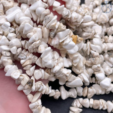 Крошка Говлит (магнезит) ширина бусин ~ 5-8 мм