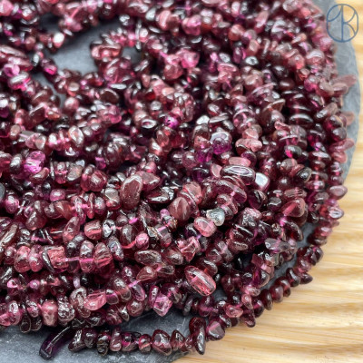 Крошка Гранат фиолетовый ширина бусин ~ 3-5 мм