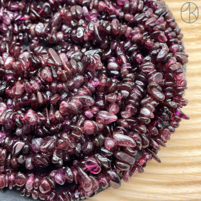Крошка Гранат фиолетовый ширина бусин ~ 5-8 мм