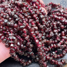 Крошка Гранат ширина бусин ~ 3-5 мм