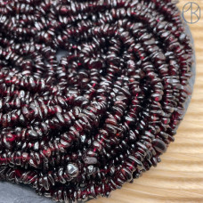 Крошка Гранат ширина бусин ~ 5-8 мм