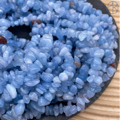 Крошка Кварц голубой (тонированный) ширина бусин ~ 7-9 мм