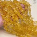 Крошка Кварц желтый тонированный ширина бусин ~ 7-9 мм
