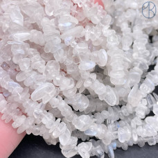 Крошка Лунный камень №2 ширина бусин ~ 9-11 мм