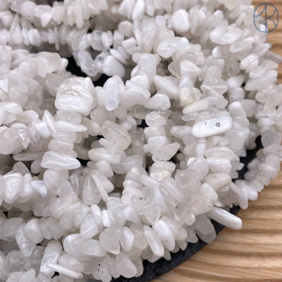 Крошка Лунный камень ширина бусин ~ 8-10 мм