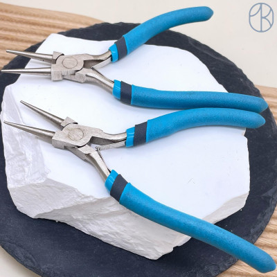 Круглогубцы цвет голубой