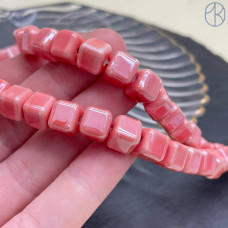Кубик керамика, цвет лососевый 9 мм