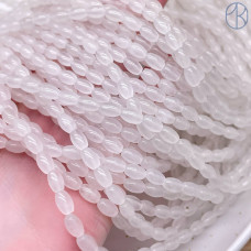 Кварц белый рис 4х6 мм