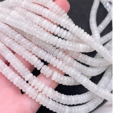 Кварц белый рондель 6х2 мм