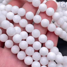 Кварц белый тонированный №1 8 мм