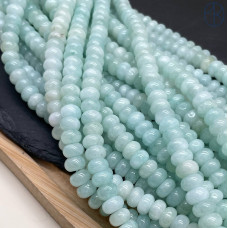 Кварц бирюзовый тонированный рондель 8х5 мм