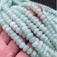 Кварц бирюзовый тонированный рондель 8х5 мм