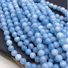 Кварц голубой тонированный №1 8 мм