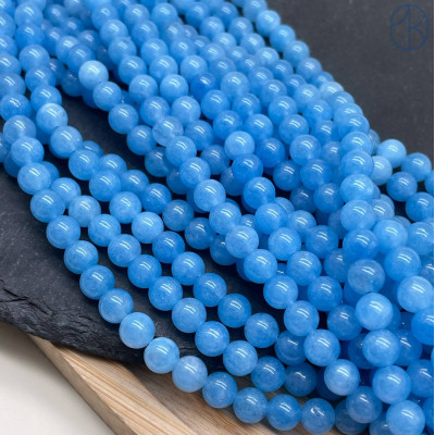 Кварц голубой тонированный №2 6 мм