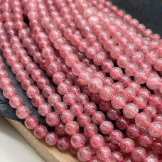 Кварц клубничный №2 6 мм Кварц клубничный №2 6 мм