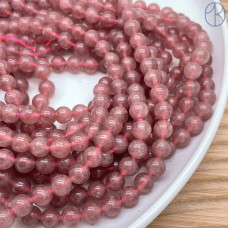 Кварц клубничный 8 мм