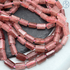 Кварц клубничный фриформ цилиндр ~ 11-12 мм