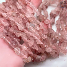 Кварц клубничный куски ~ 7-8 мм