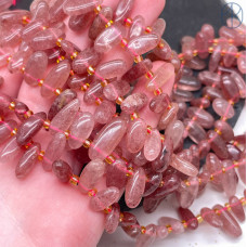 Кварц клубничный сколы ~ 12-16 мм