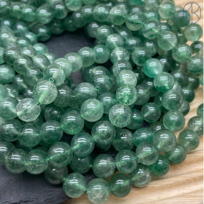 Кварц клубничный зеленый 10 мм