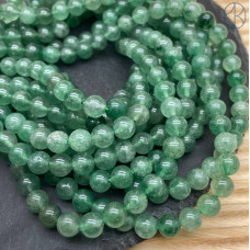 Кварц клубничный зеленый 8 мм