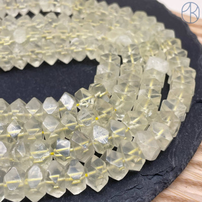 Кварц лимонный фриформ огранка ~ 9-11 мм