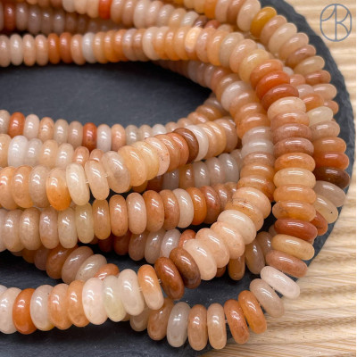 Кварц микс тонированный рондель №1 10х4 мм