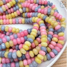 Кварц микс тонированный рондель №1 10х6 мм