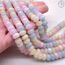 Кварц микс тонированный рондель №1 8х5 мм