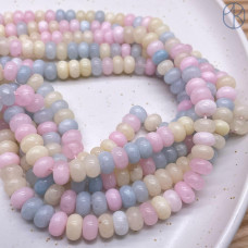 Кварц микс тонированный рондель №1 8х5 мм