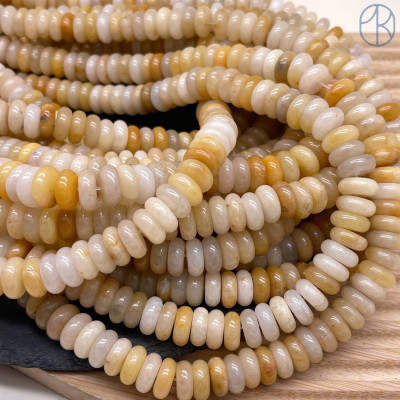 Кварц микс тонированный рондель №2 10х4 мм