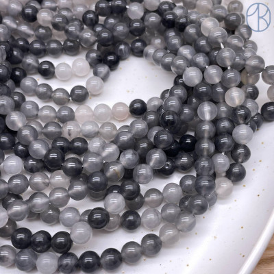 Кварц облачный серый 6 мм