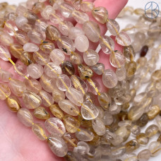 Кварц Рутиловый галтовка №5 6-8 мм